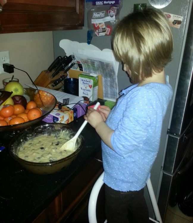We start them out young! Please pardon our clutter. ;)
