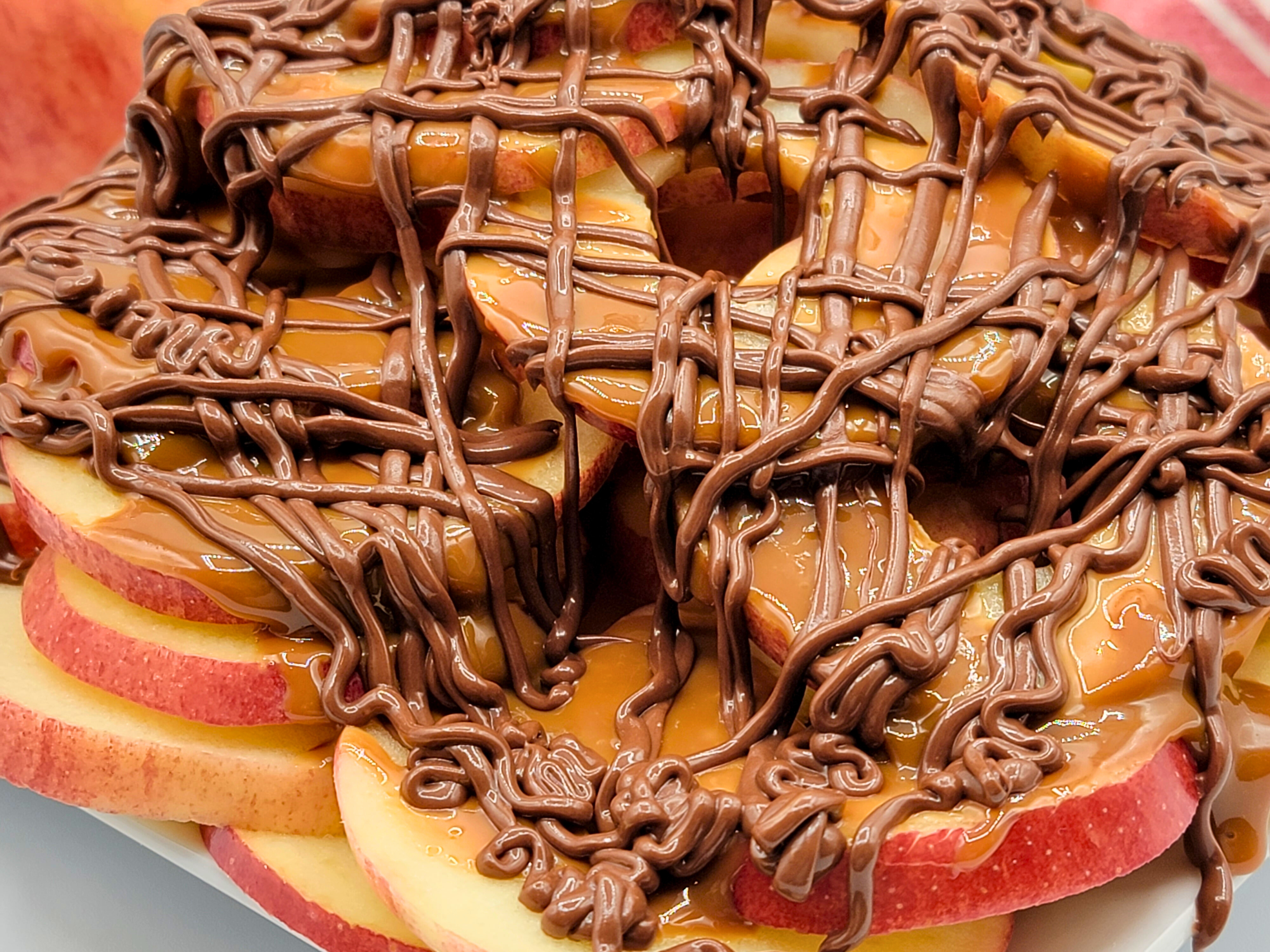 Apple Nachos Close Up