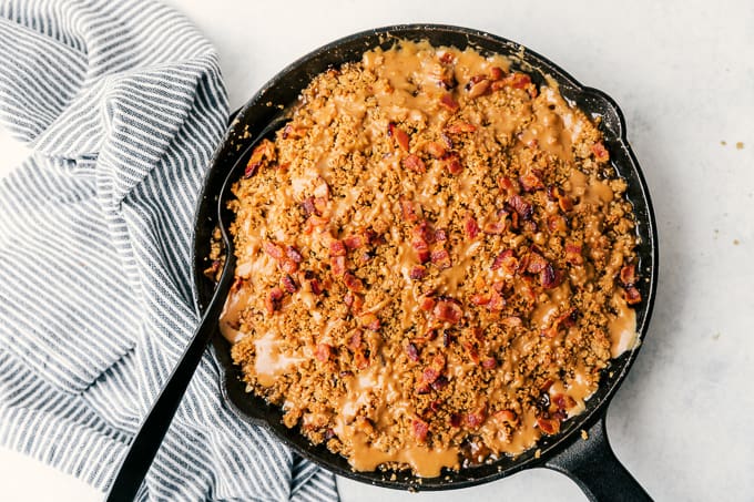 Bacon Caramel Apple Crisp