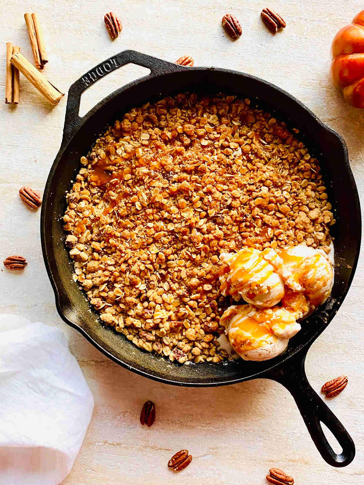 Cast Iron Skillet Apple Crisp