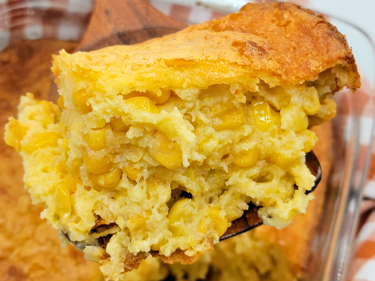 Grandma's Classic Corn Pudding in just 2 Steps