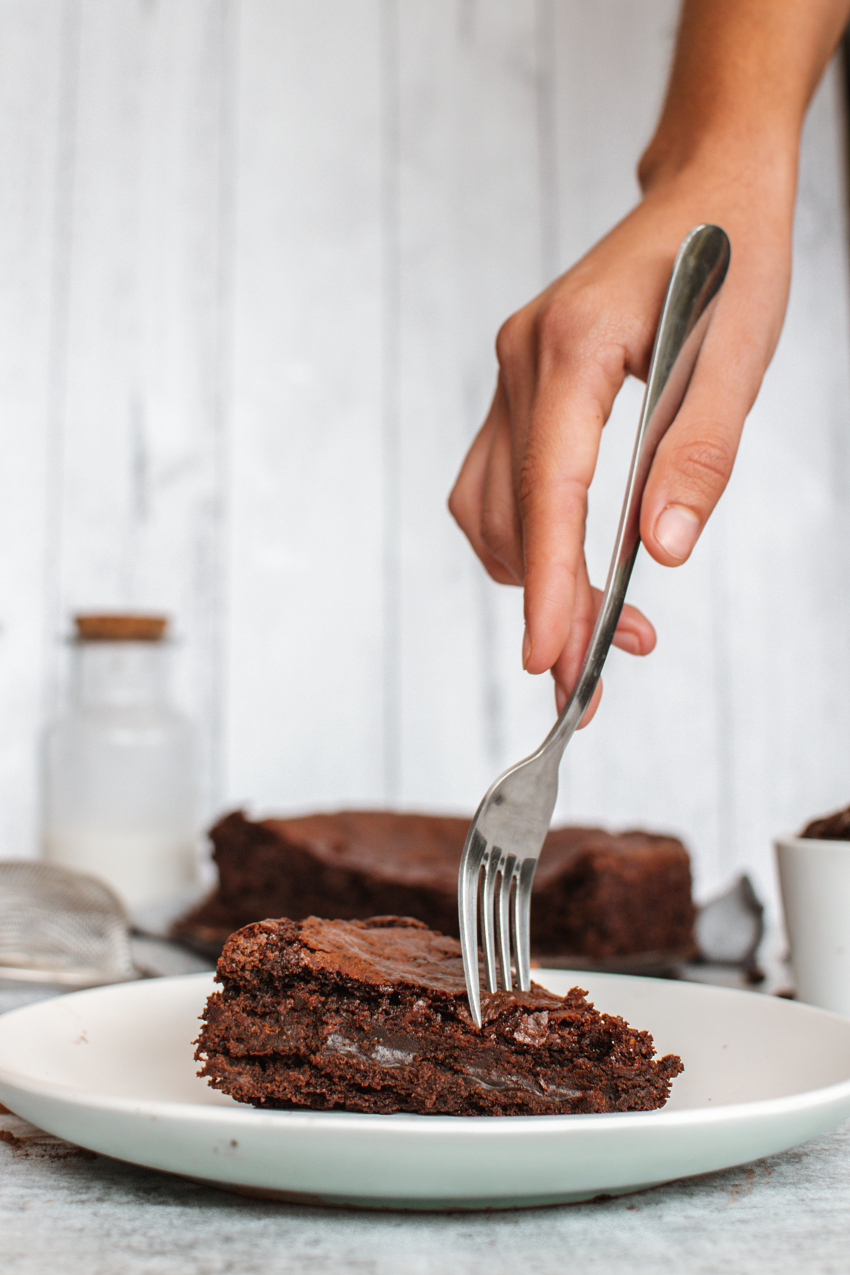 Flourless Chocolate Cake - Fork