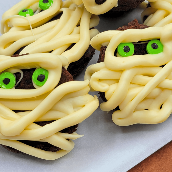 Mummy Brownie Bites