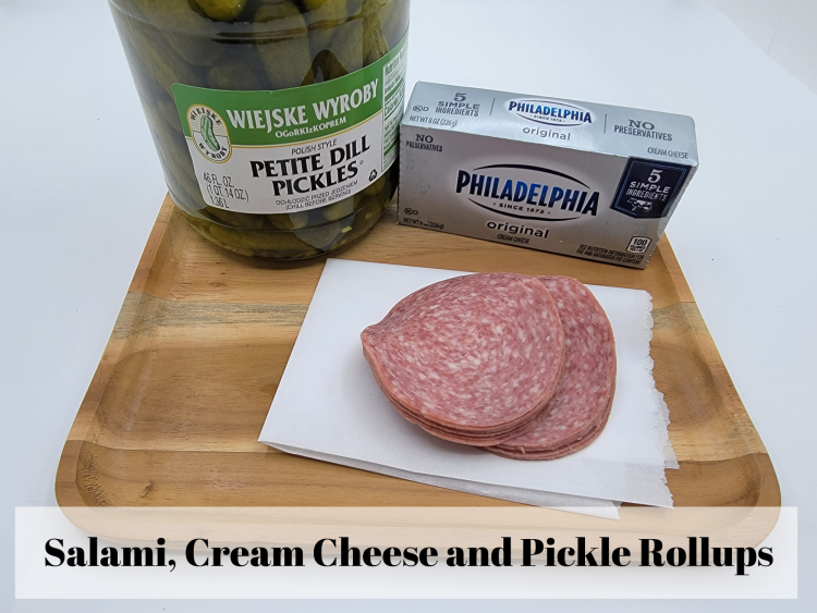 Keto Rollups with Salami and Pickle
