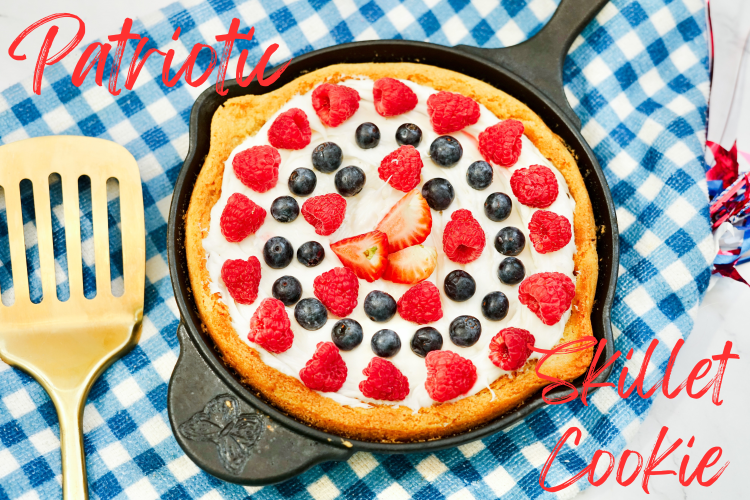 Patriotic Skillet Cookie
