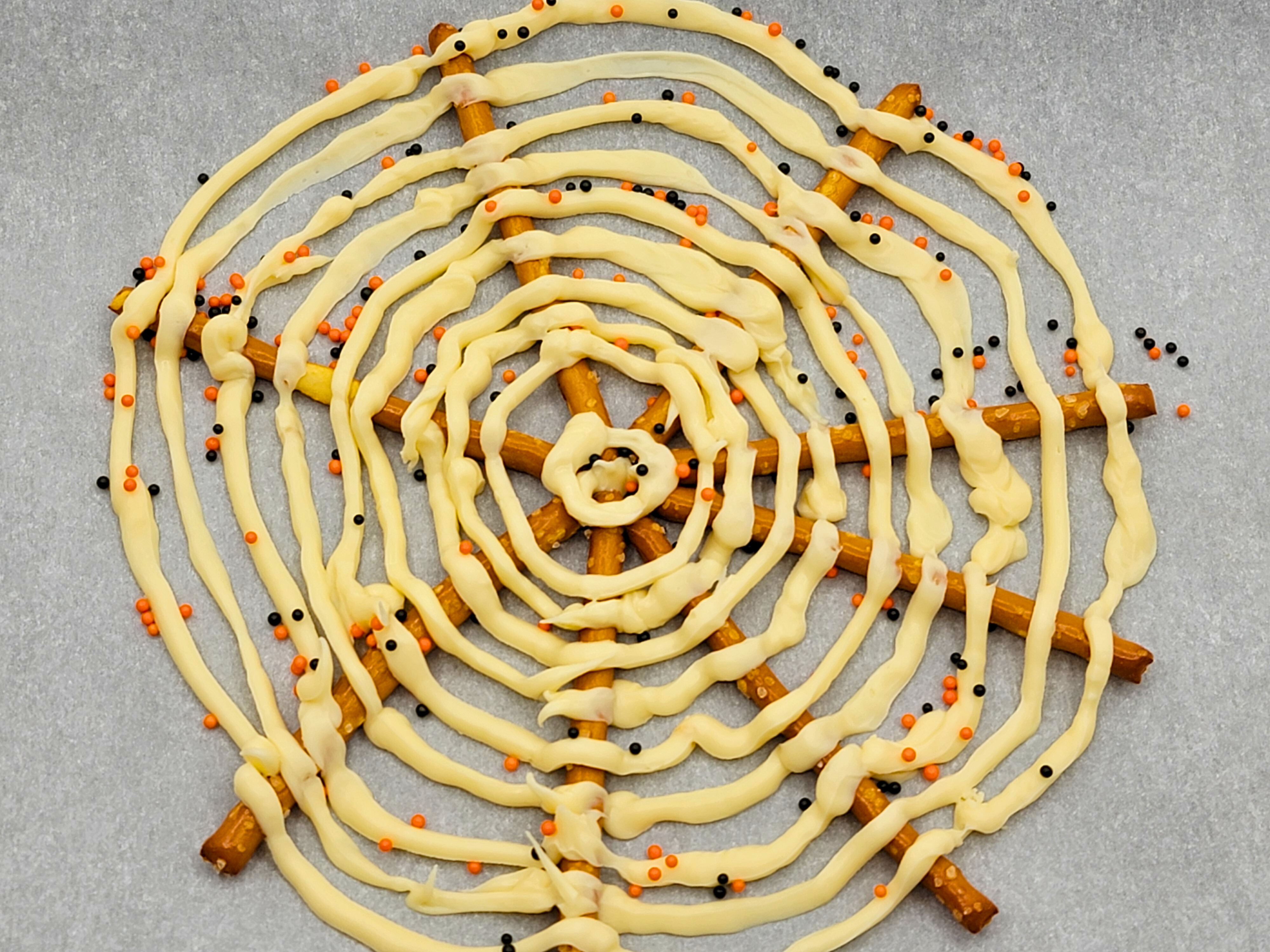 Pretzel Spider Webs CHOCOLATE