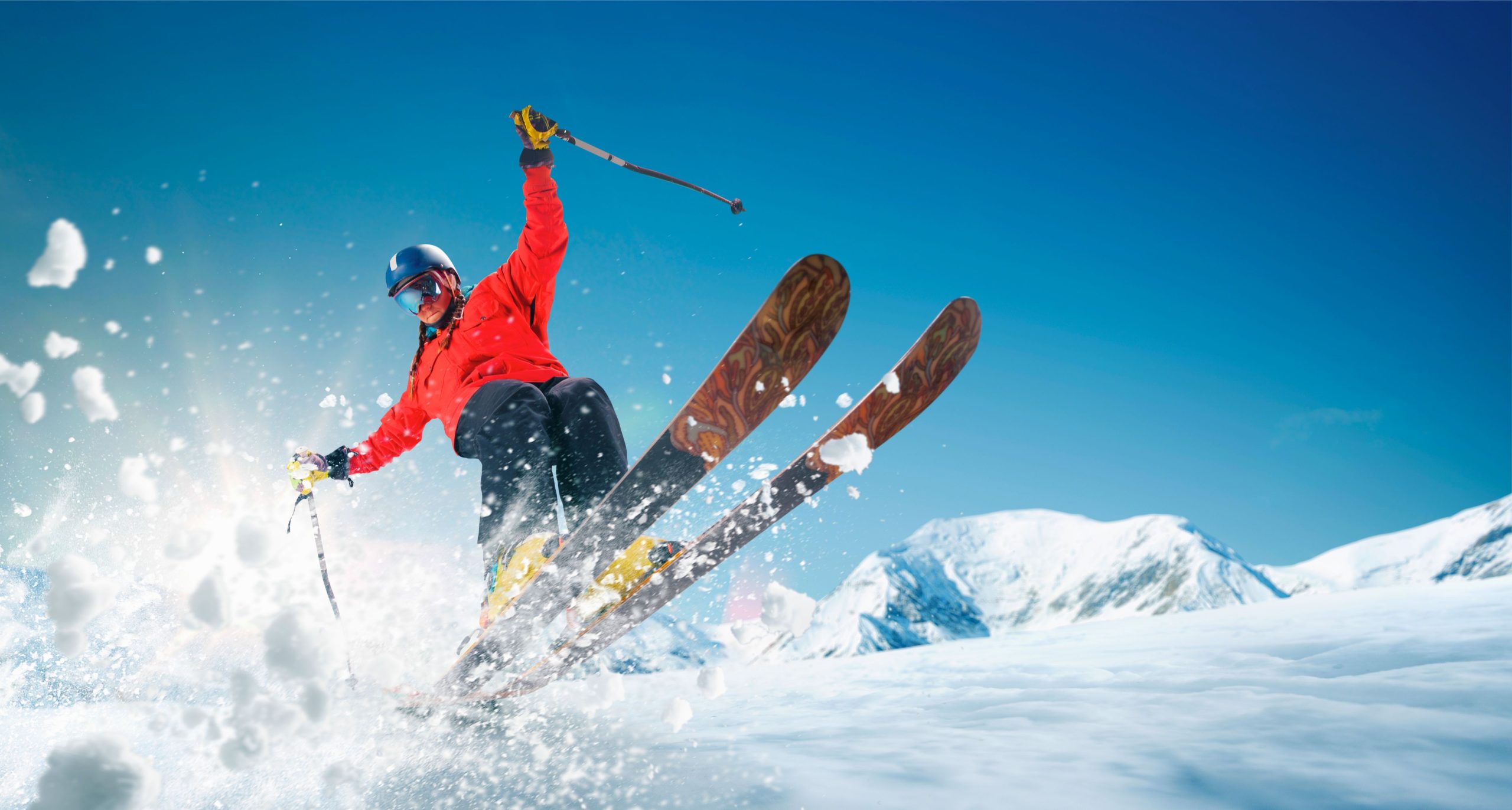 skiing